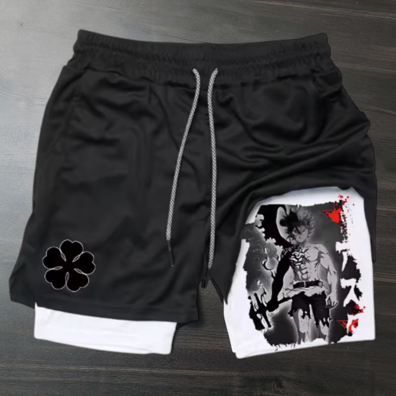 Asta Red Accent Shorts