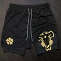 Black Bulls Clover Crest Shorts