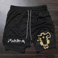 Black Bulls Wordmark Crest Shorts