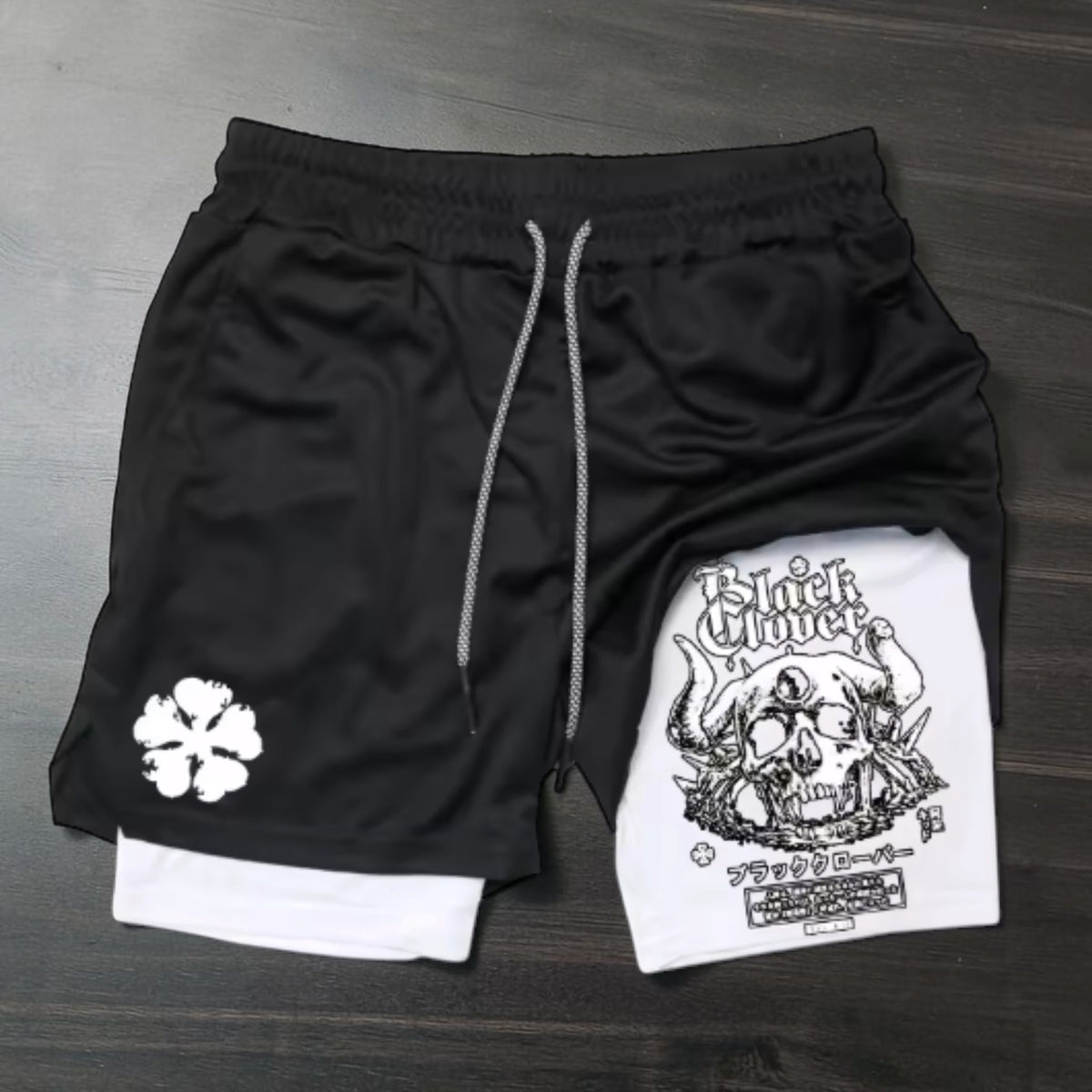 Grimoire Skull Shorts
