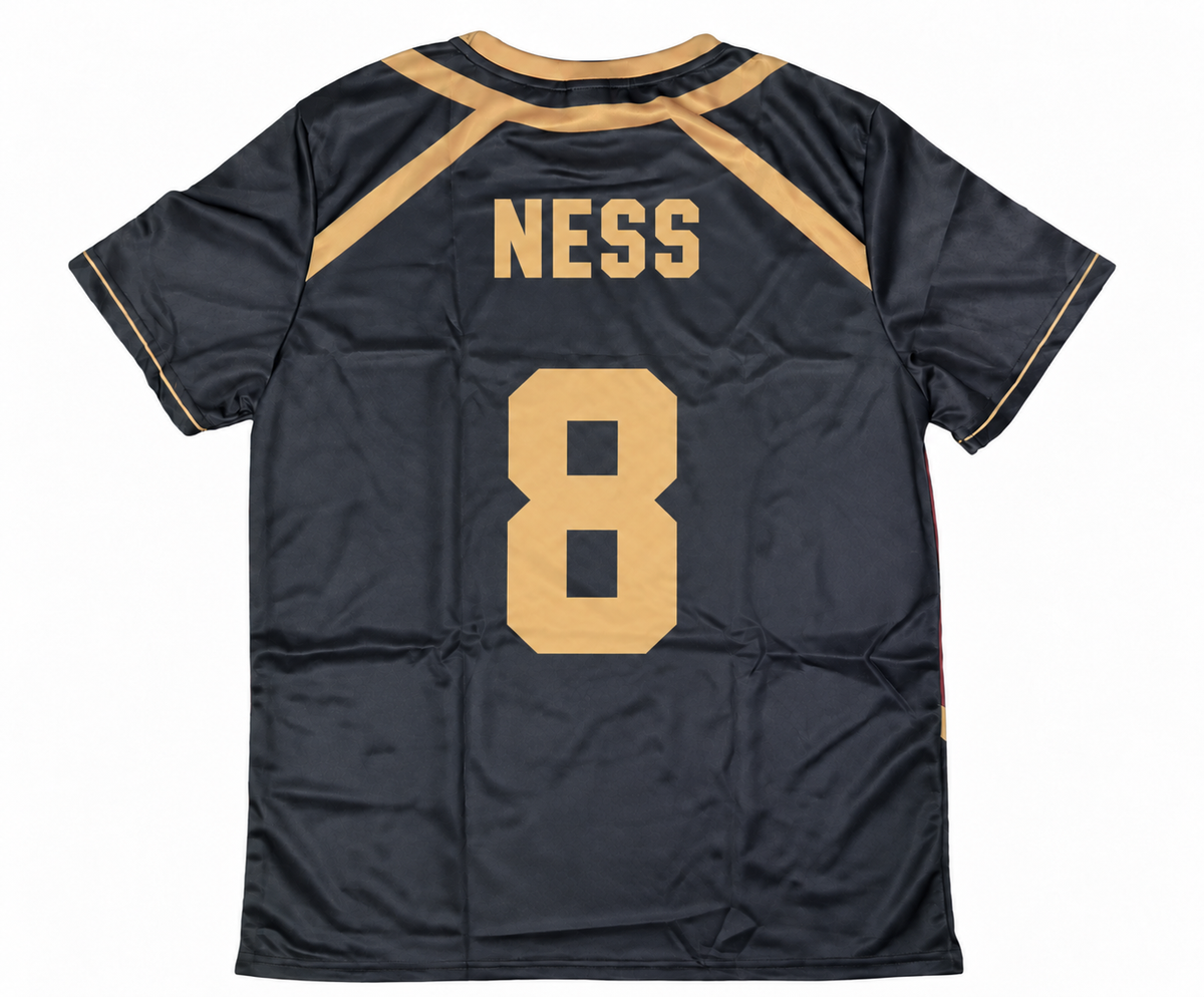 Ness 8 Bastard München jersey back - garment-only design reference