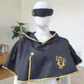 Black Bulls Hooded Cape