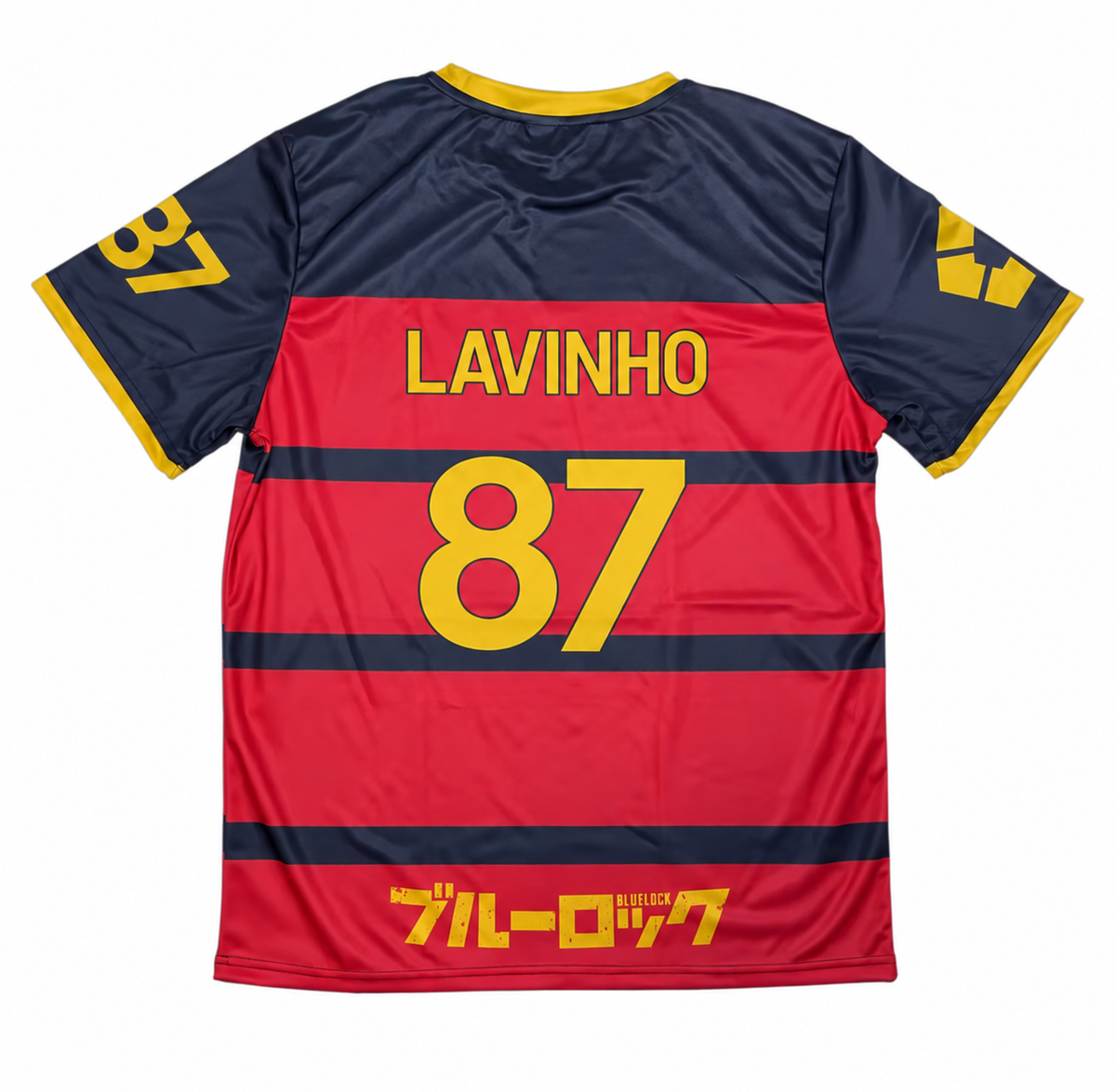 Lavinho 87 FC Barcha jersey back - garment-only design reference